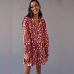 Glamorous ditsy long sleeve dress